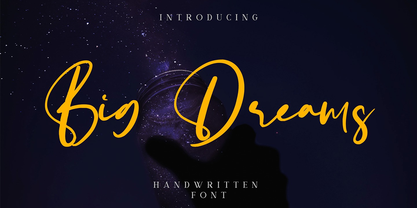 Big Dreams Regular Font preview